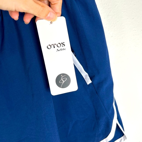 Otos Active Women’s Plus Size 1X Navy Blue Athletic Shorts Pockets Workout Gym - Picture 4 of 8
